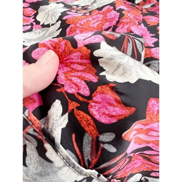 Cinq a Sept Womens Multicolor Floral Print Julian Silk Dress Size 4 - Picture 9 of 10